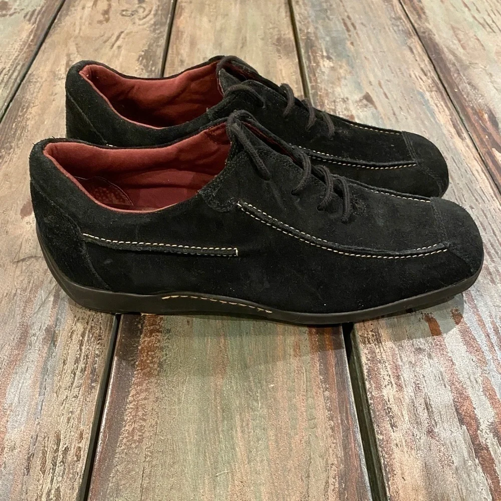 Aerosoles Patchmaker Suede Nubuck Leather Comfort Oxfords Shoes Womens Size 9